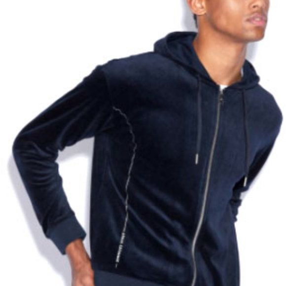 New Men's Armani Exchange Velour Jacket